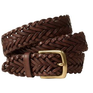 LL Bean braided leather belt